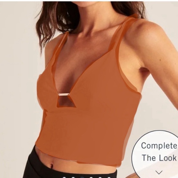 🧡NWT Abercrombie Slim Hardware Cutout Top🧡 - Picture 2 of 6